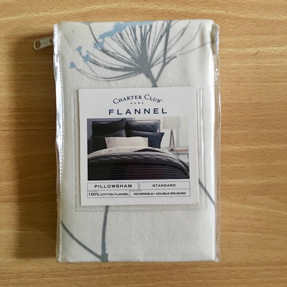 Charter Club 'Asher" Flannel Pillow Sham